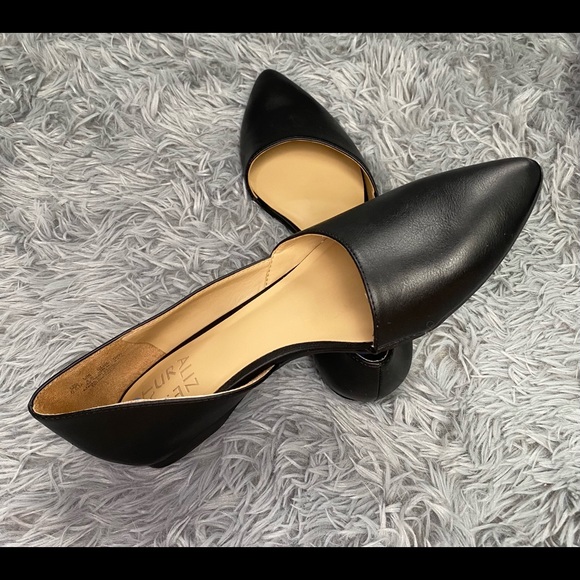 Naturalizer Tamara Black Leather Flat Loafer Shoes Size US 6.5M - Picture 1 of 6